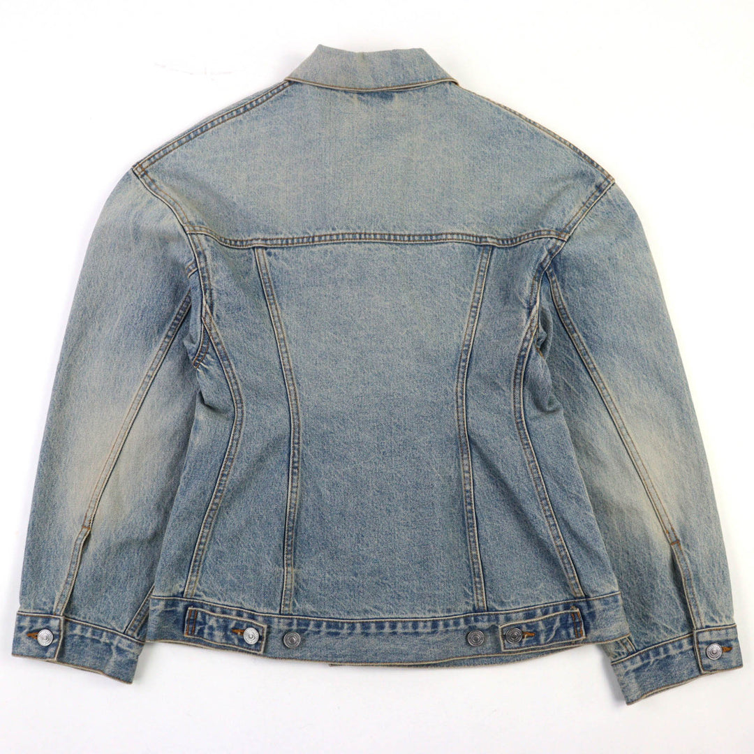 未使用品◇BALENCIAGA バレンシアガ 24SS 773776 Hourglass Denim Jacket コットン100％ ジャケット インディゴブルー 36 日本製 正規品