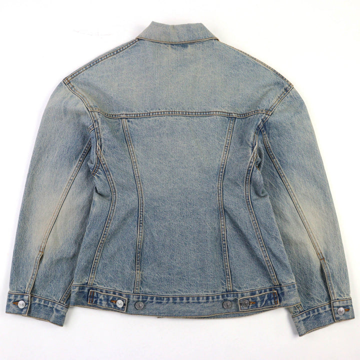未使用品◇BALENCIAGA バレンシアガ 24SS 773776 Hourglass Denim Jacket コットン100％ ジャケット インディゴブルー 36 日本製 正規品