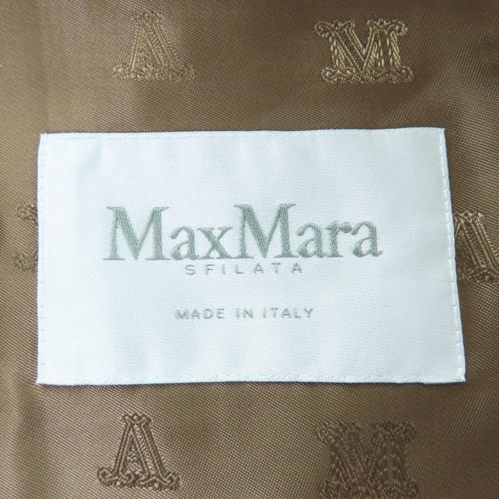 未使用品☆Max Mara マックスマーラ 2025年製 25212762536 BORMIDA テディベア アルパカ シルク混 ジレ ベストコート ブラウン 34 正規品