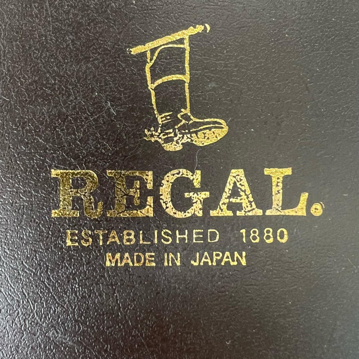未使用品▲REGAL リーガル プレーントゥ レザーローファー レザーシューズ ビジネスシューズ ダークブラウン 24.5 日本製 メンズ