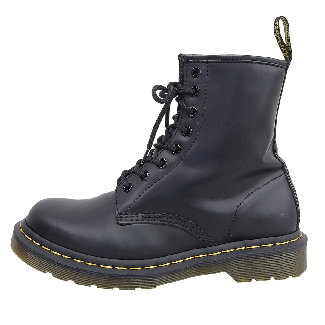 極美品▲Dr.Martens ドクターマーチン 1460 8 ホールブーツ レザー レースアップ ショートブーツ ブラック UK6 箱付き レディース