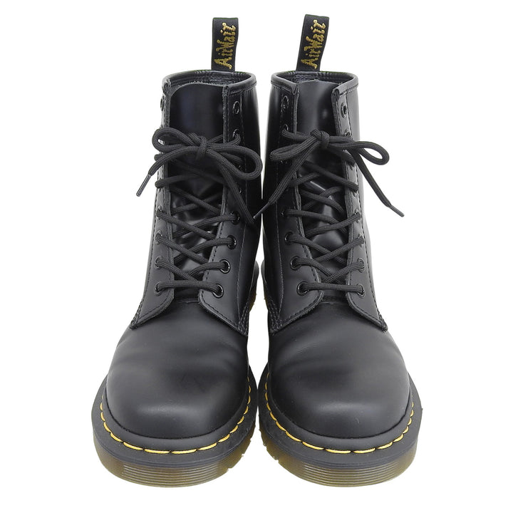 極美品▲Dr.Martens ドクターマーチン 1460 8 ホールブーツ レザー レースアップ ショートブーツ ブラック UK6 箱付き レディース
