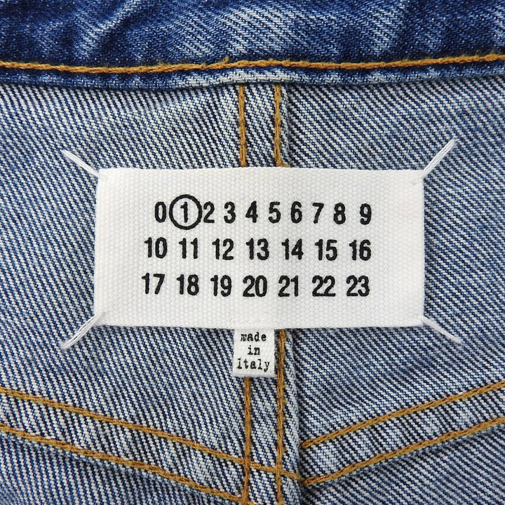 極美品▲Maison Margiela 1 メゾンマルジェラ1 21AW コットン100％ 5ポケット デニムパンツ インディゴ 36 イタリア製 正規品 レディース