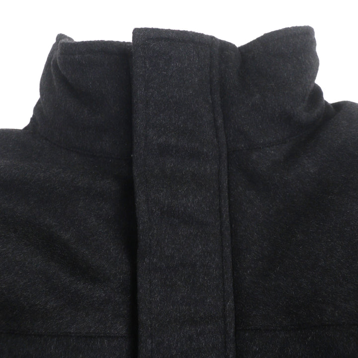 良品▼ALFRED DUNHILL アルフレッド ダンヒル カシミヤ100% ダブルジップアップ ダウンコート ダークグレー M イタリア製 正規品 メンズ