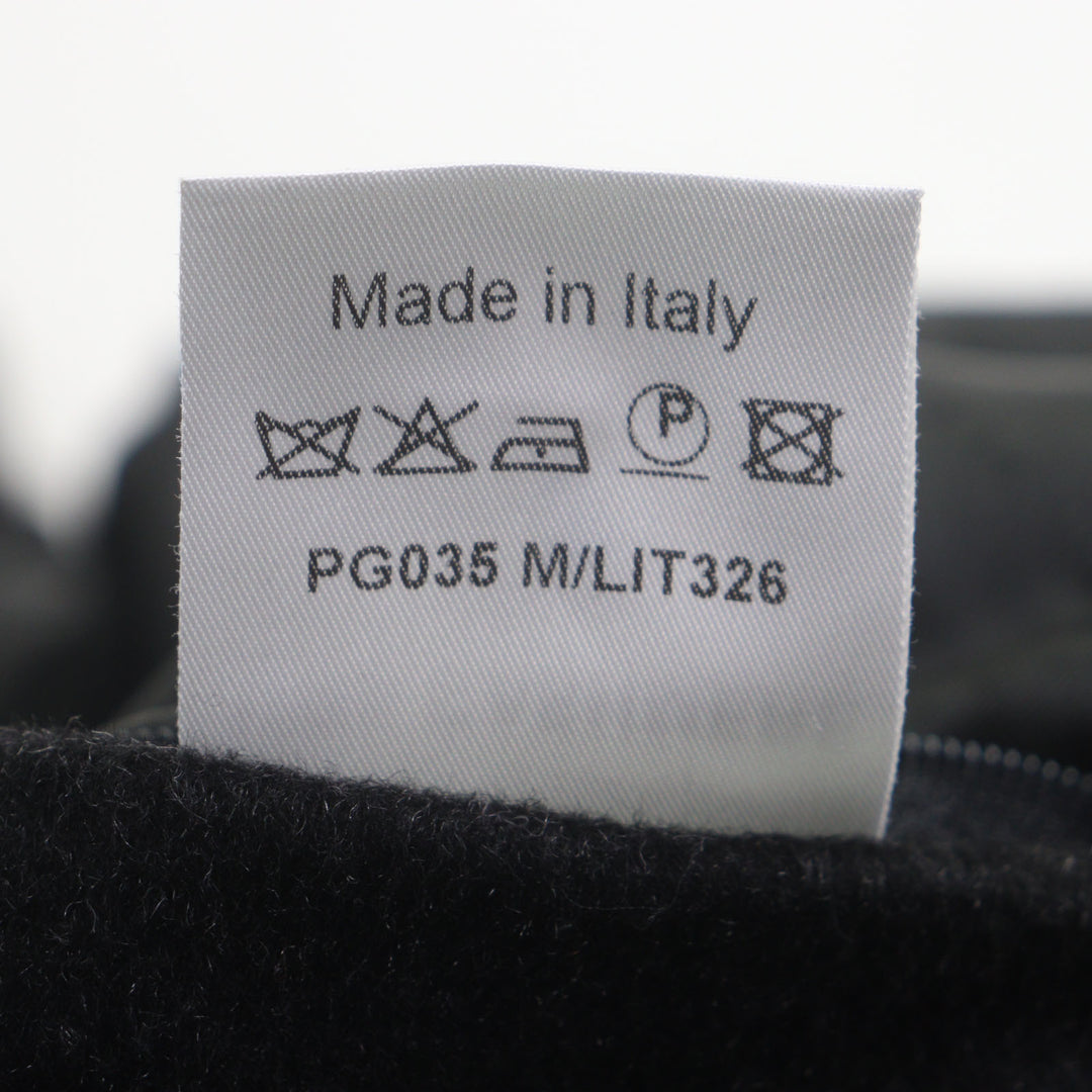 良品▼ALFRED DUNHILL アルフレッド ダンヒル カシミヤ100% ダブルジップアップ ダウンコート ダークグレー M イタリア製 正規品 メンズ
