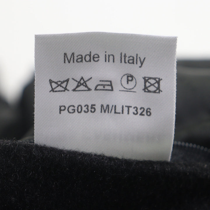 良品▼ALFRED DUNHILL アルフレッド ダンヒル カシミヤ100% ダブルジップアップ ダウンコート ダークグレー M イタリア製 正規品 メンズ