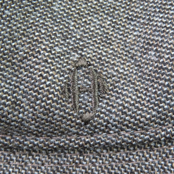 美品★HERMES エルメス H刺繍入り バケットハット ハット 帽子 ブラウン 57 フランス製 レディース