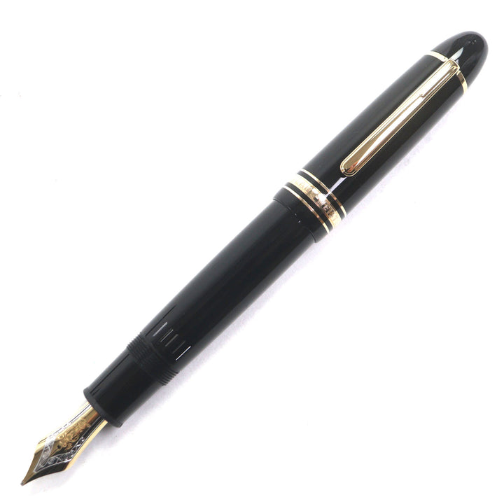 極美品▼MONTBLANC モンブラン マイスターシュテュック 149 ペン先18K Bニブ ホワイトスター 万年筆 ブラック ゴールド 箱付き ドイツ製
