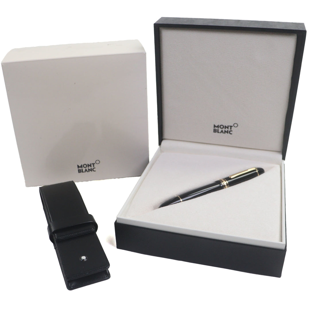 極美品▼MONTBLANC モンブラン マイスターシュテュック 149 ペン先18K Bニブ ホワイトスター 万年筆 ブラック ゴールド 箱付き ドイツ製