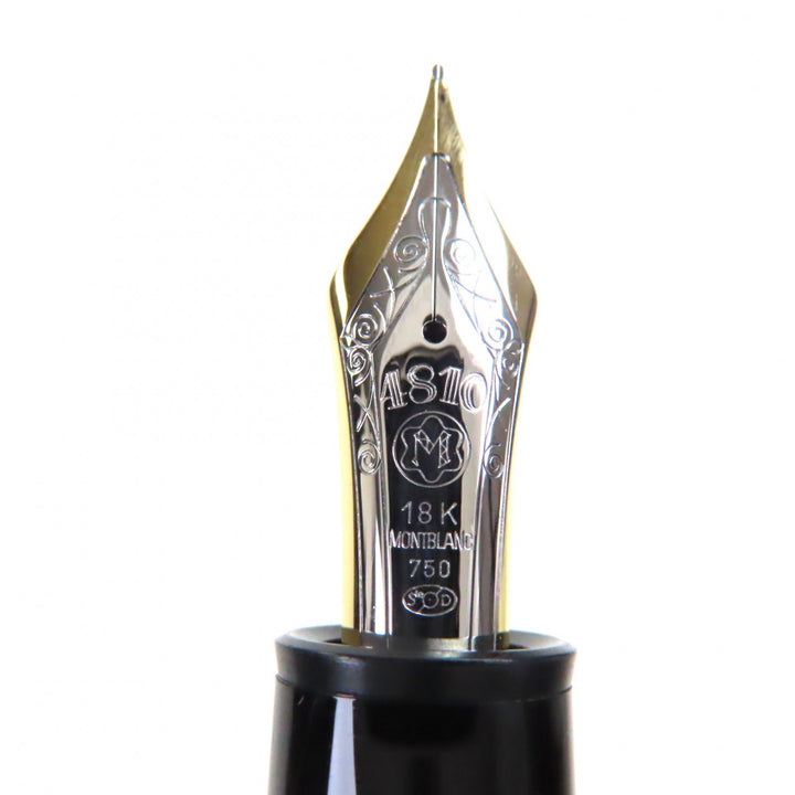 極美品▼MONTBLANC モンブラン マイスターシュテュック 149 ペン先18K Bニブ ホワイトスター 万年筆 ブラック ゴールド 箱付き ドイツ製