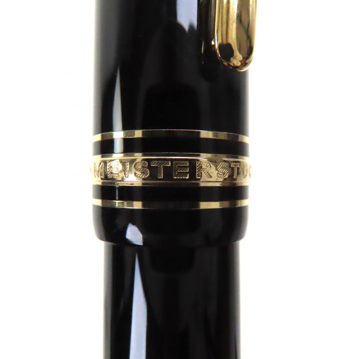 極美品▼MONTBLANC モンブラン マイスターシュテュック 149 ペン先18K Bニブ ホワイトスター 万年筆 ブラック ゴールド 箱付き ドイツ製