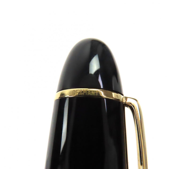 極美品▼MONTBLANC モンブラン マイスターシュテュック 149 ペン先18K Bニブ ホワイトスター 万年筆 ブラック ゴールド 箱付き ドイツ製