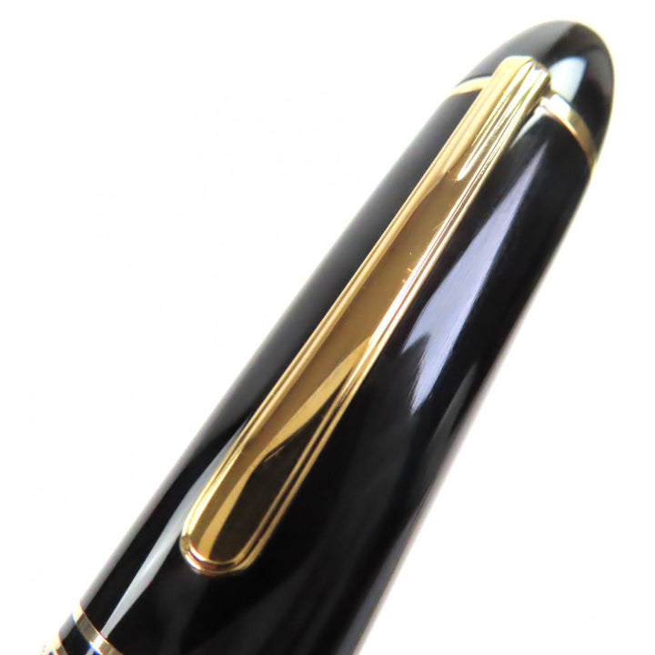 極美品▼MONTBLANC モンブラン マイスターシュテュック 149 ペン先14K Fニブ ホワイトスター 万年筆 ブラック ゴールド ドイツ製 メンズ