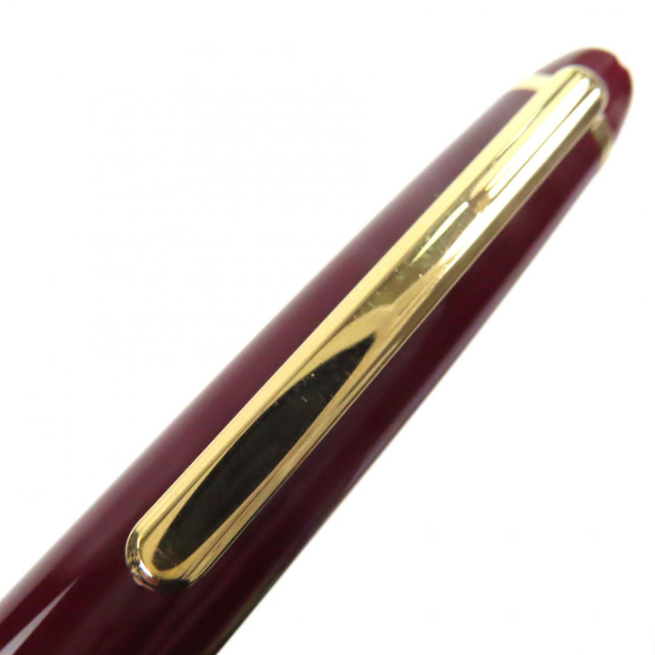 良品▼MONTBLANC モンブラン マイスターシュテュック クラシック ペン先18K Fニブ ホワイトスター 万年筆 ボルドー ゴールド ドイツ製