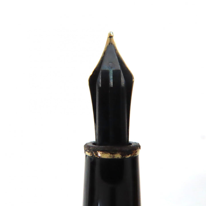 良品▼MONTBLANC モンブラン マイスターシュテュック クラシック ペン先14K Mニブ ホワイトスター 万年筆 ブラック ゴールド ドイツ製
