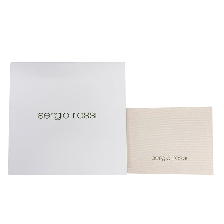 美品▲Sergio Rossi セルジオロッシ 92020 SR JOAN レースアップ ミドル丈 レザー ブーツ ブラック 36.5 箱・保存袋付き 伊製 レディース