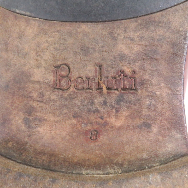 美品□Berluti ベルルッティ アレッサンドロ レザー オルガ期 初期 ノルベジェーゼ製法 ホールカット ドレスシューズ ブラウン 8 メンズ