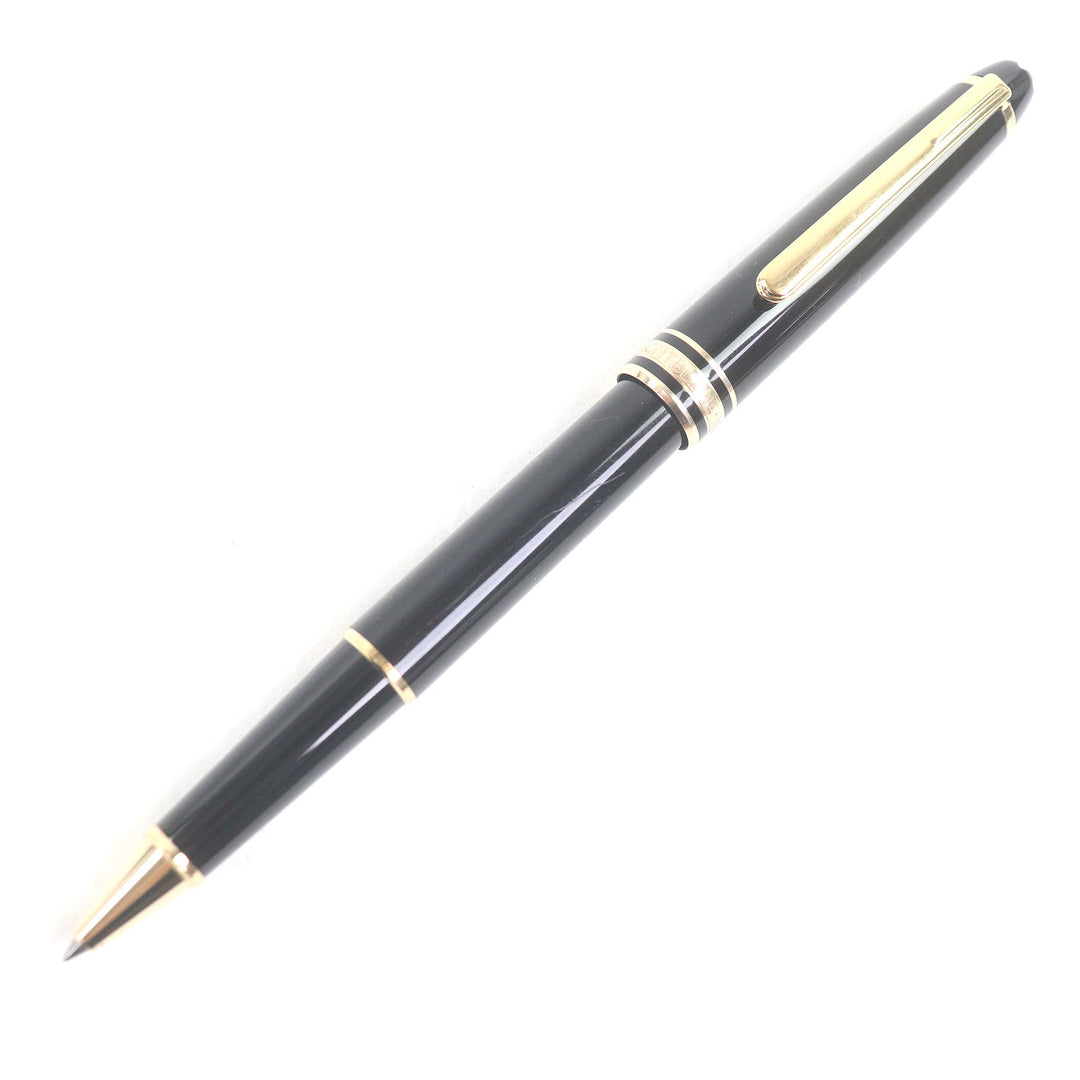 良品□MONTBLANC モンブラン マイスターシュテュック クラシック Pix キャップ式 ボールペン ブラック ゴールド ドイツ製 メンズ