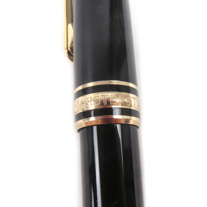 良品□MONTBLANC モンブラン マイスターシュテュック クラシック Pix キャップ式 ボールペン ブラック ゴールド ドイツ製 メンズ
