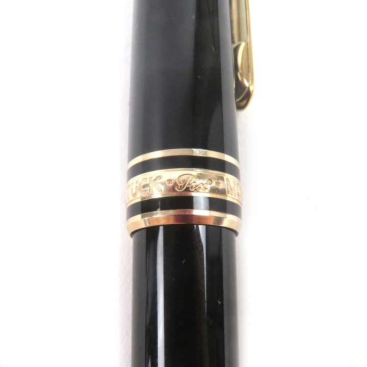 良品□MONTBLANC モンブラン マイスターシュテュック クラシック Pix キャップ式 ボールペン ブラック ゴールド ドイツ製 メンズ