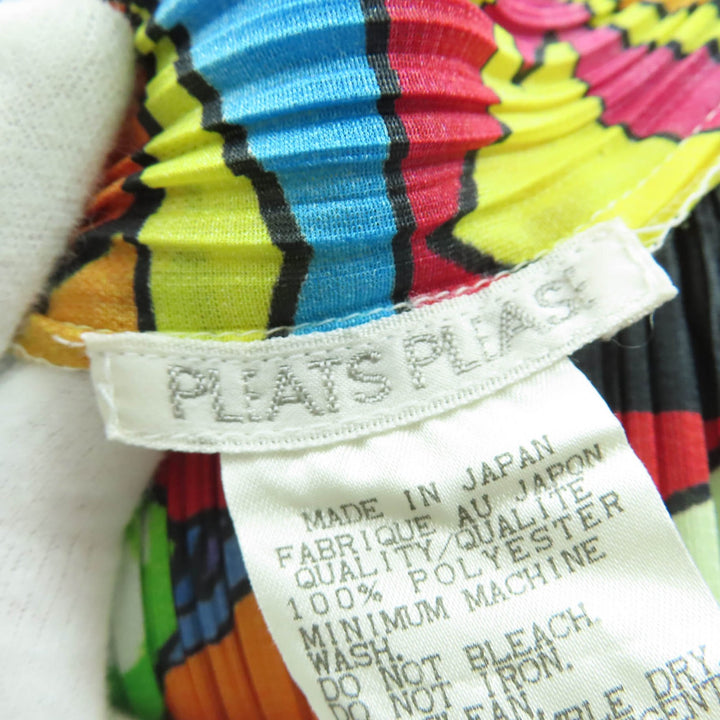 極美品☆PLEATS PLEASE プリーツプリーズ イッセイミヤケ ヴィンテージ 1999年製 PP91-JK042 アメコミ 長袖 カットソー 4 正規品