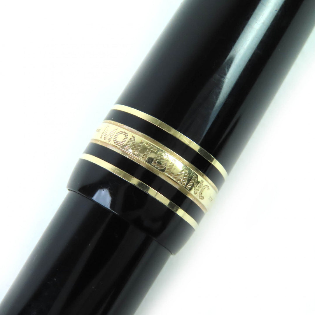良品△MONTBLANC モンブラン マイスターシュテュック ル・グラン ツイスト式 ボールペン ブラック ゴールド ドイツ製 メンズ 筆記確認済