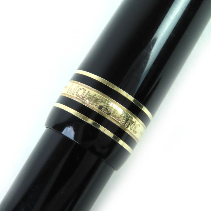 良品△MONTBLANC モンブラン マイスターシュテュック ル・グラン ツイスト式 ボールペン ブラック ゴールド ドイツ製 メンズ 筆記確認済