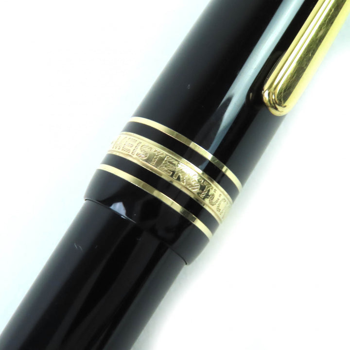 良品△MONTBLANC モンブラン マイスターシュテュック ル・グラン ツイスト式 ボールペン ブラック ゴールド ドイツ製 メンズ 筆記確認済