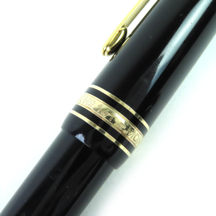 良品△MONTBLANC モンブラン マイスターシュテュック ル・グラン ツイスト式 ボールペン ブラック ゴールド ドイツ製 メンズ 筆記確認済