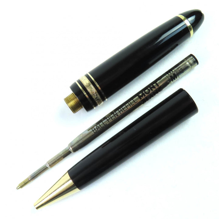 良品△MONTBLANC モンブラン マイスターシュテュック ル・グラン ツイスト式 ボールペン ブラック ゴールド ドイツ製 メンズ 筆記確認済