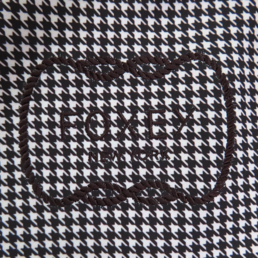 未使用品◇FOXEY NEW YORK フォクシー ニューヨーク 44436 Coat Rainy Walk ロゴ刺繍 ウォータープルーフ ストレッチ コート 38 正規品