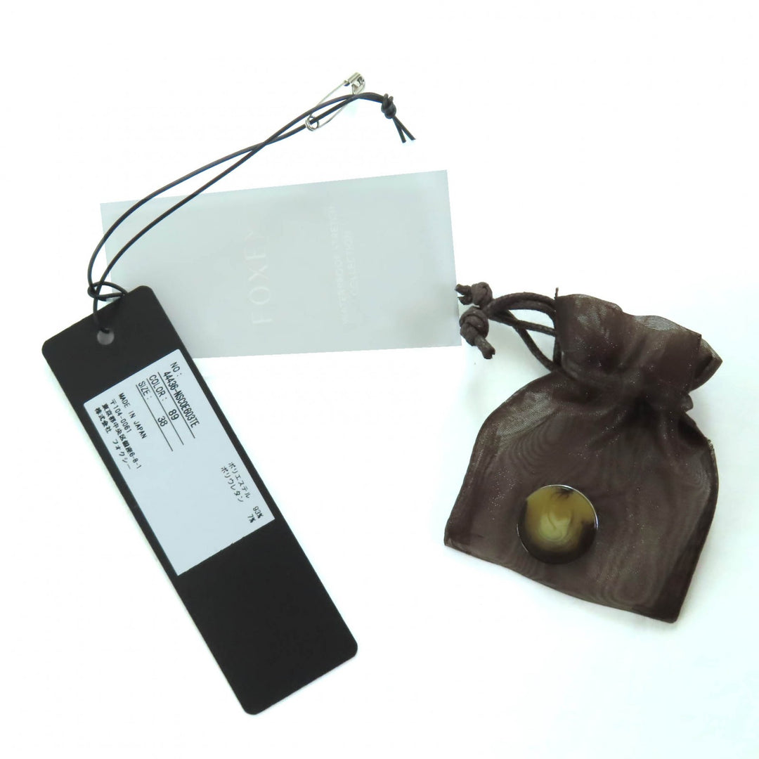 未使用品◇FOXEY NEW YORK フォクシー ニューヨーク 44436 Coat Rainy Walk ロゴ刺繍 ウォータープルーフ ストレッチ コート 38 正規品