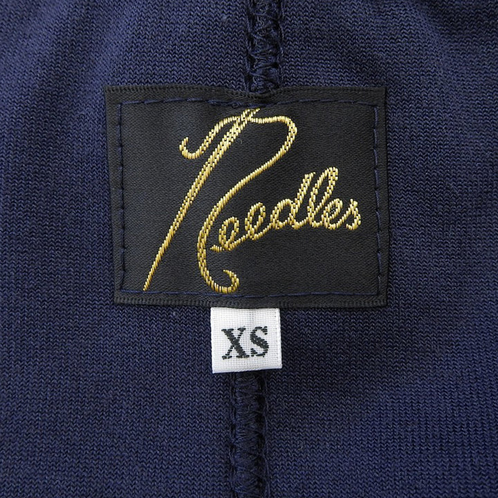 美品▲Needles ニードルス LQ537 TRACK JUMP SUIT CITYSHOP別注 ロゴ刺繍 ベロア オールインワン ネイビー XS 日本製 正規品 レディース