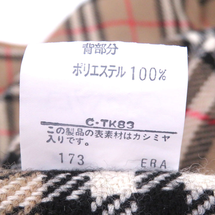 美品□Burberrys バーバリー ヴィンテージ シルク混 ノバチェック柄 カシミヤライナー付き ステンカラーコート スプリングコート 92-170