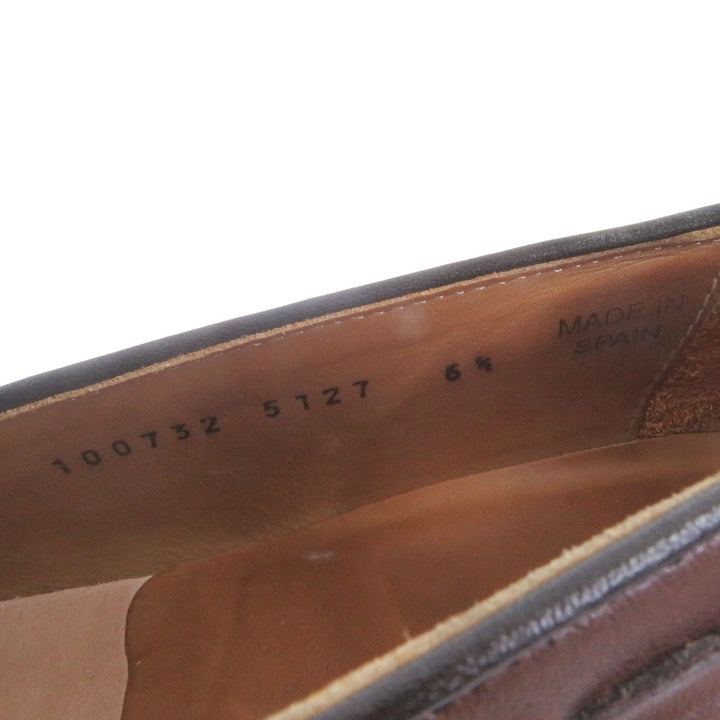 美品□Berwick 1707 バーウィック 5127 VELEBK レザー タッセルローファー モカシン フラットシューズ ブラウン 6.5 スペイン製 メンズ