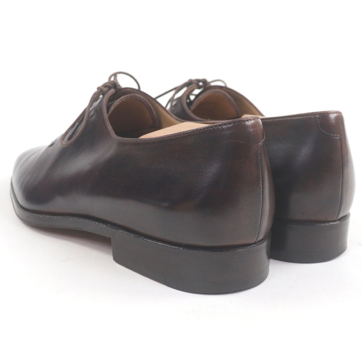 美品□Berluti ベルルッティ ラッソ レザー オルガ期 パティーヌ ドレスシューズ レースアップシューズ ブラウン 7.5 メンズ オススメ◎
