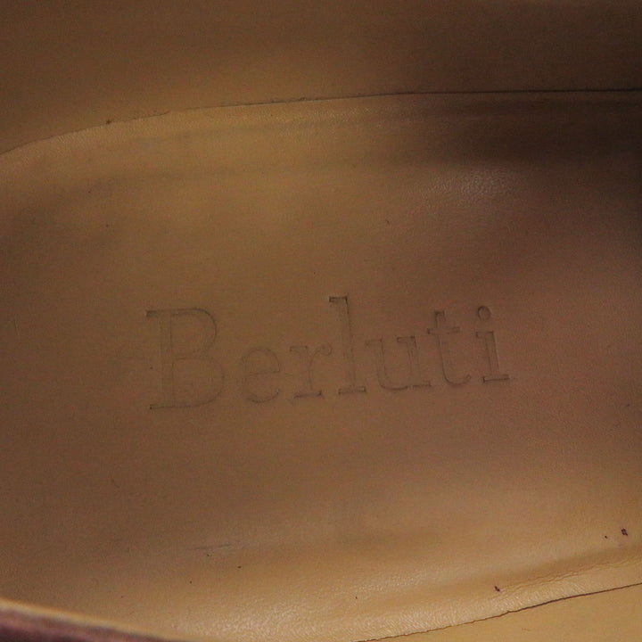 美品□Berluti ベルルッティ ラッソ レザー オルガ期 パティーヌ ドレスシューズ レースアップシューズ ブラウン 7.5 メンズ オススメ◎