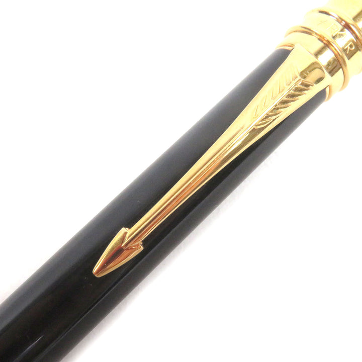 良品□PARKER パーカー デュオフィールド ブラックGT ツイスト式 ボールペン 筆記用具 ブラック ゴールド 英国製 メンズ 筆記確認済み