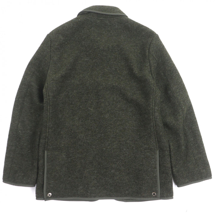 極美品▼MACKINTOSH LONDON マッキントッシュ ロンドン G1F-14-410-74 ウール65% ロゴ入ボタン スライバージャージーブルゾン 40 正規品