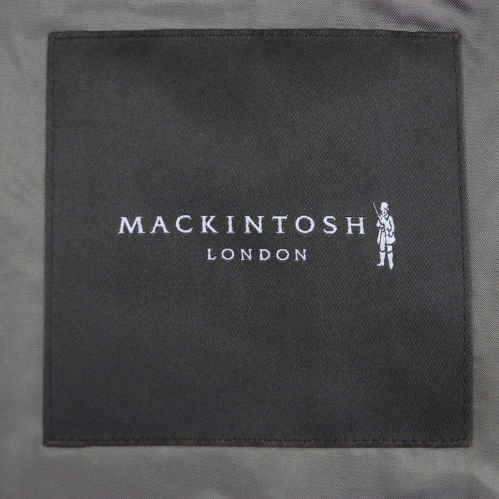 極美品▼MACKINTOSH LONDON マッキントッシュ ロンドン G1F-14-410-74 ウール65% ロゴ入ボタン スライバージャージーブルゾン 40 正規品