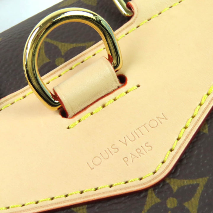 未使用品△LOUIS VUITTON ルイヴィトン M11199 モンスリ MINI モノグラム バックパック リュックサック デイパック 茶色 36 定価500500円