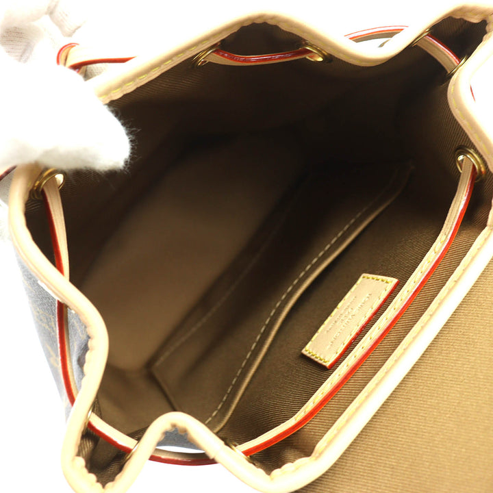未使用品△LOUIS VUITTON ルイヴィトン M11199 モンスリ MINI モノグラム バックパック リュックサック デイパック 茶色 36 定価500500円