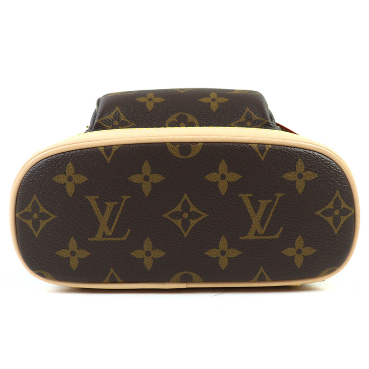 未使用品△LOUIS VUITTON ルイヴィトン M11199 モンスリ MINI モノグラム バックパック リュックサック デイパック 茶色 36 定価500500円