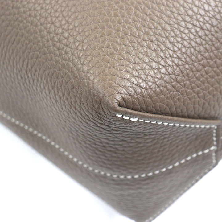 極美品▼HERMES エルメス ドゥブルセンス45 トリヨンクレマンス レザー エトゥープ エベヌ トートバッグ K刻印 保存袋付き 仏製　メンズ