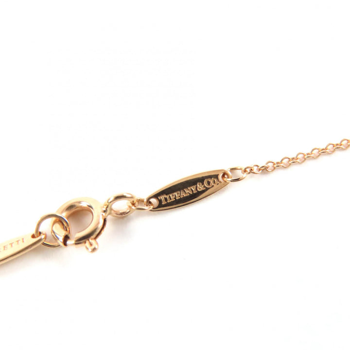 美品◇TIFFANY&amp;Co. ティファニー 69710727 エルサペレッティ バイザヤード 18K 750PG ダイヤモンド約0.18ct 1P ネックレス 重量1.8g