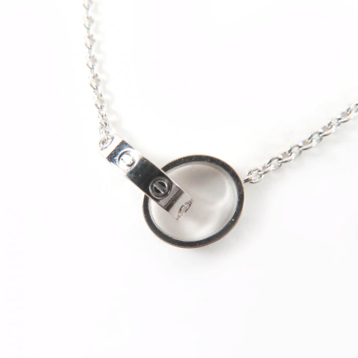 極美品☆Cartier カルティエ SR1492 ベビーラブ ネックレス 750(WG) ペンダント ホワイトゴールド 重量7.14g レディース