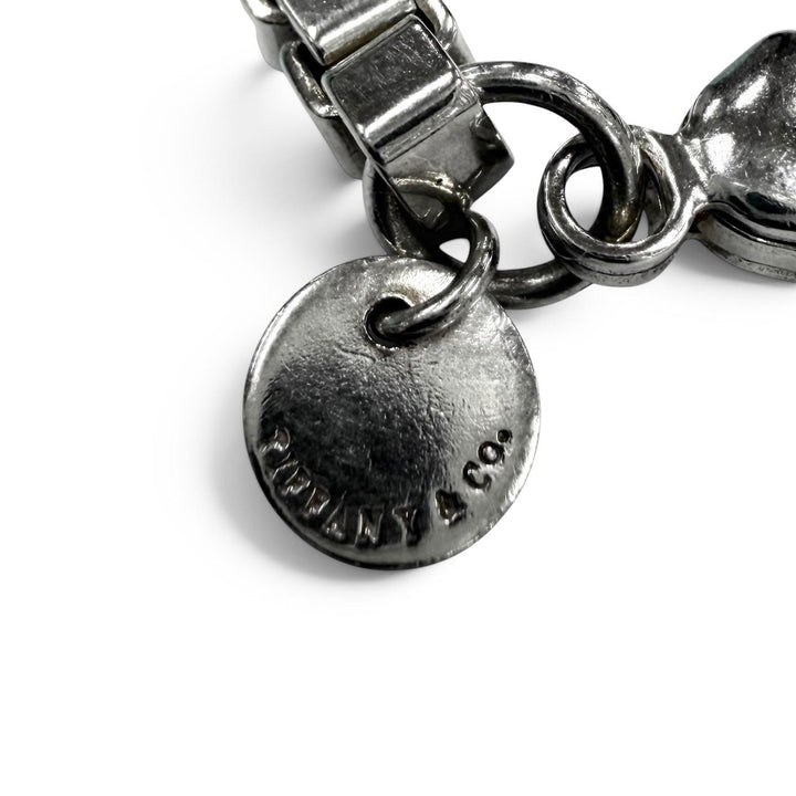 美品●TIFFANY&amp;Co. ティファニー ベネチアン 925 チェーン ブレスレット シルバー 重量16.5g メンズ 箱・保存袋付き