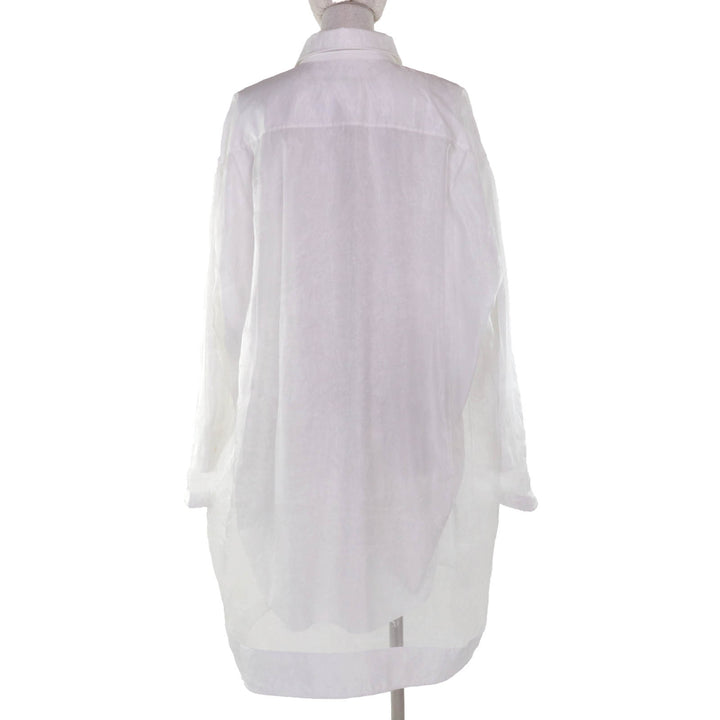 極美品◇Maison Margiela メゾンマルジェラ S29CT0972 コットン100％ シースルー レイヤード ロング長袖シャツ ワンピース 40 正規品