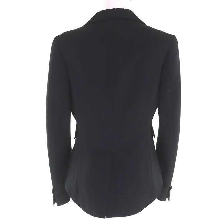 美品◇Ys Yohji Yamamoto ヨウジヤマモト 変形 ピークドラペル ウール100％ シングルジャケット テールジャケット ブラック 日本製 正規品