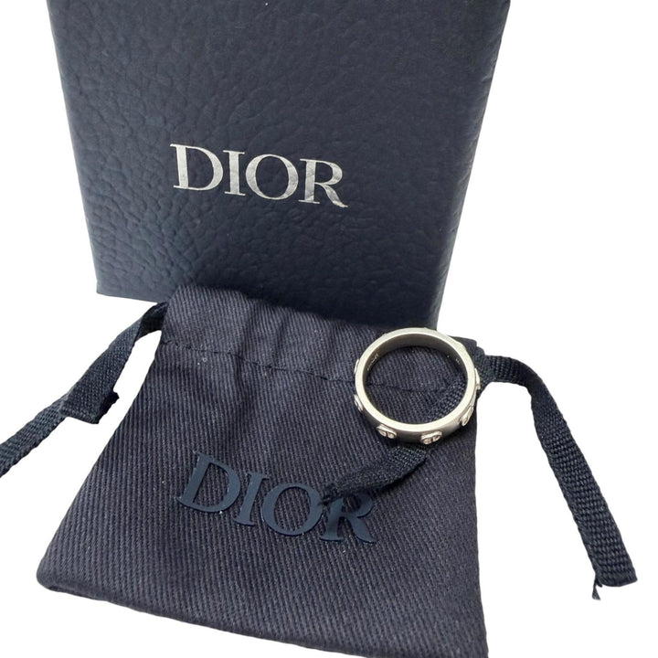 極美品□DIOR ディオール オム R3472HOMST D990 AG925 CD Icon リング 指輪 シルバー M (JP20号相当) 重量5.7g メンズ 定価62000円